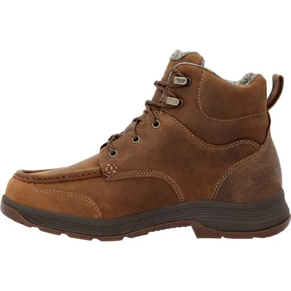 Georgia Boot Men's Athens SuperLyte Brown Moc Toe Waterproof Work Boot GB00547