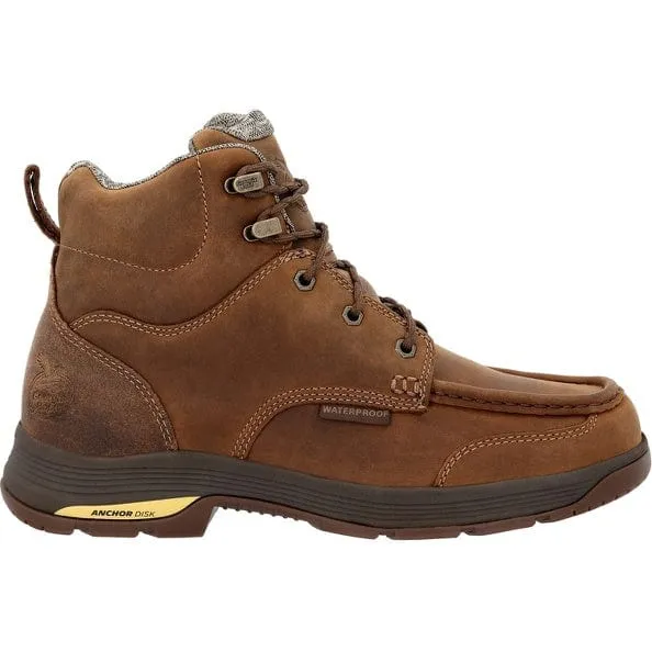 Georgia Boot Men's Athens SuperLyte Brown Moc Toe Waterproof Work Boot GB00547