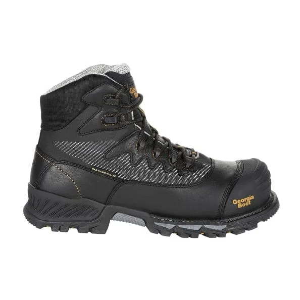 Georgia Boot Men's Rumbler Black Composite Toe Waterproof Hiker Work Boot GB00311