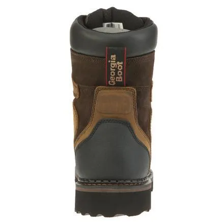 Georgia Men's 8" Brookville Steel Toe Waterproof Work Boot - Brown G9334