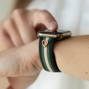 Heart to Love ♡ Black/Pink/Green Smart Watch Band