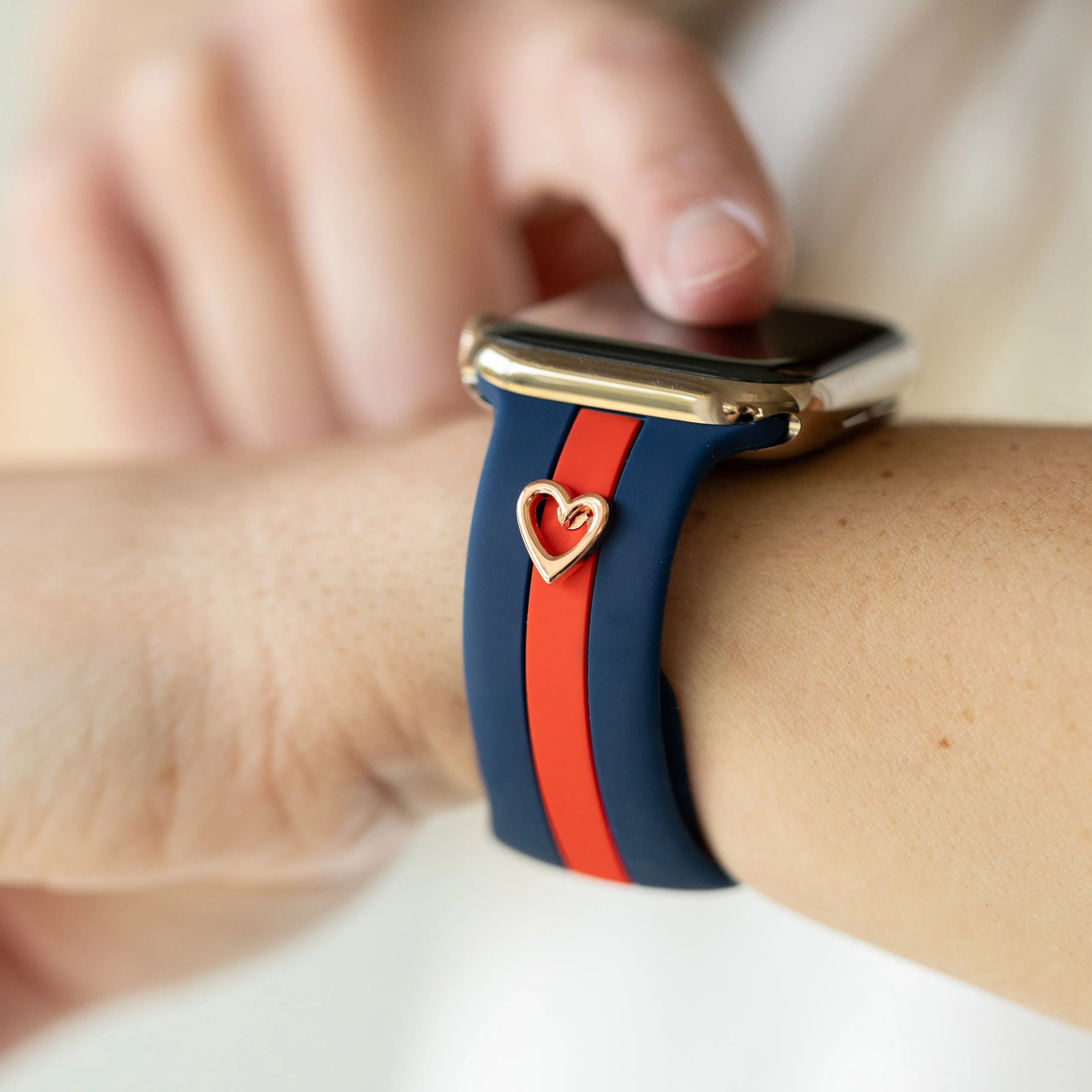 Heart to Love ♡ Blue & Red Smart Watch Band