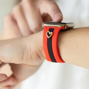 Heart to Love ♡ Red & Black Smart Watch Band