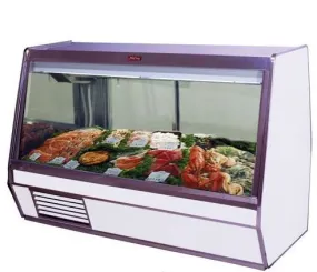 Howard McCray (SC-CFS32E-8-LED) 98" Wide Refrigerated Fish Display Case with Four Rear Sliding Glass Doors