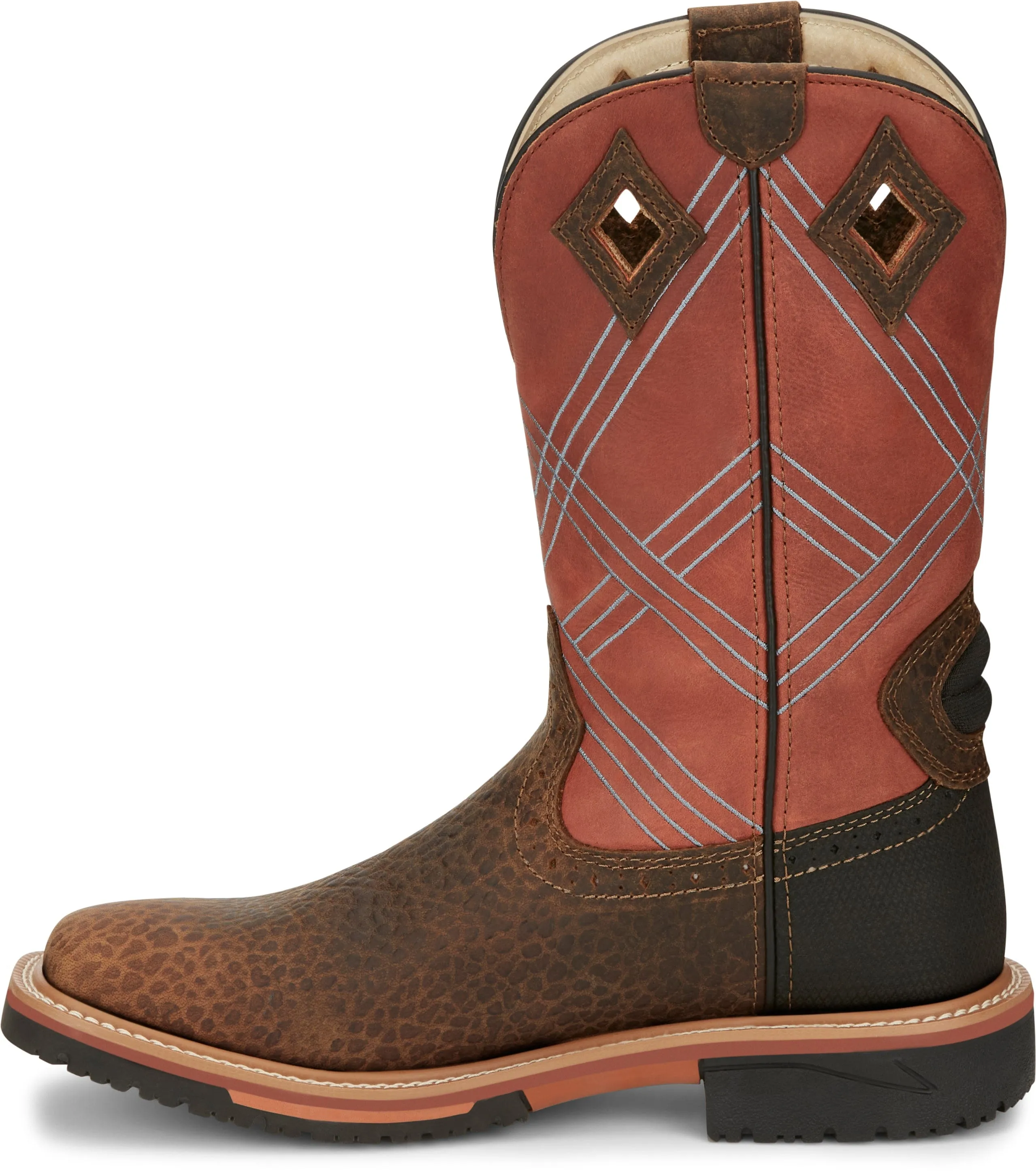 Justin Men's Dalhart Brown Nano Composite Toe Waterproof Work Boot SE4218