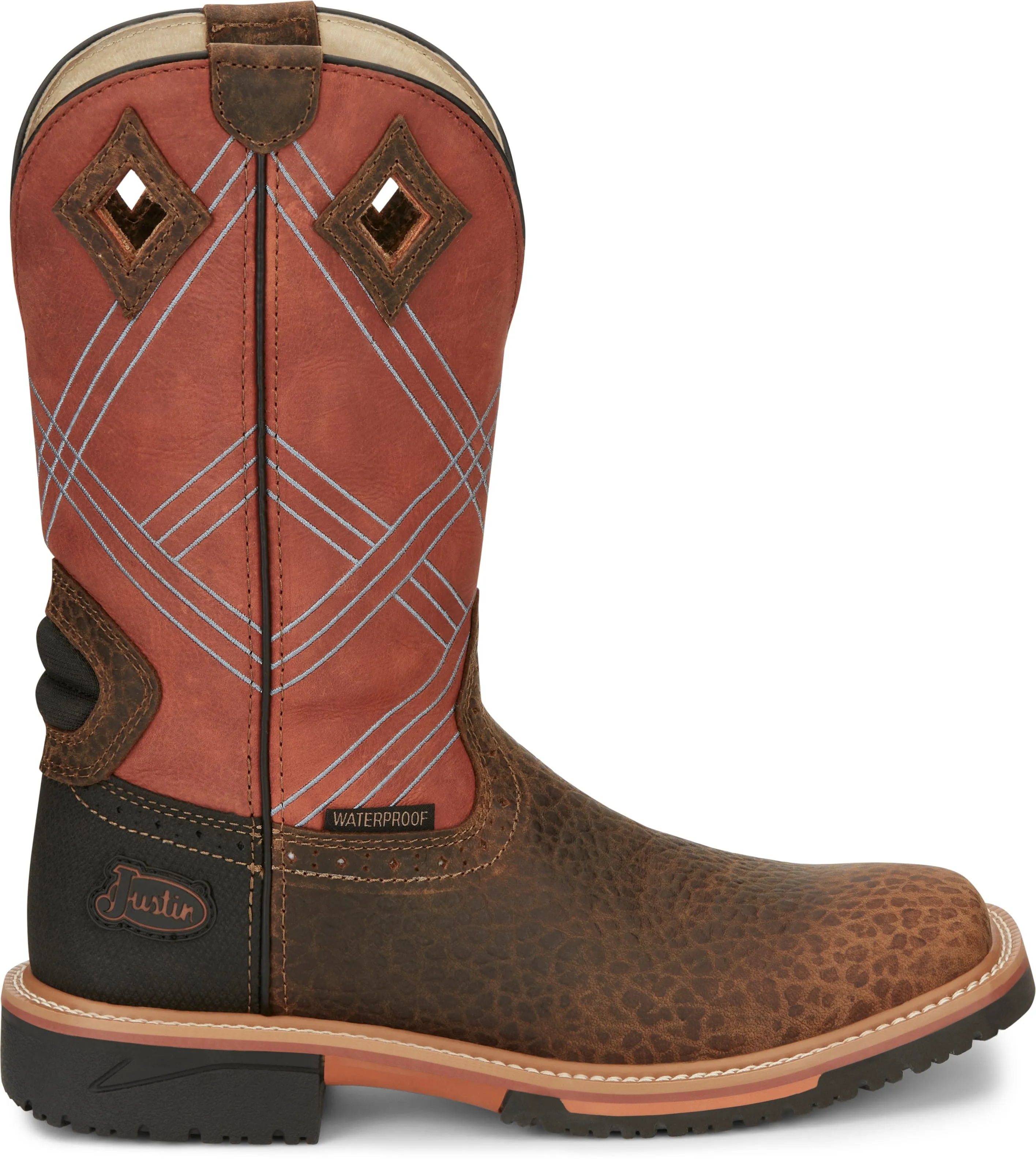 Justin Men's Dalhart Caramel Waterproof Work Boot SE4216