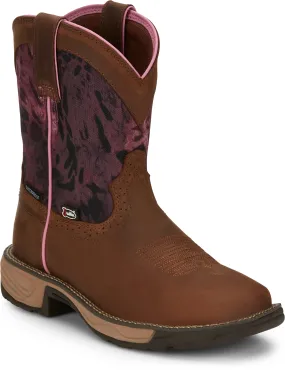 Justin Women's Rush Harvest Brown Waterproof Work Boots SE4358