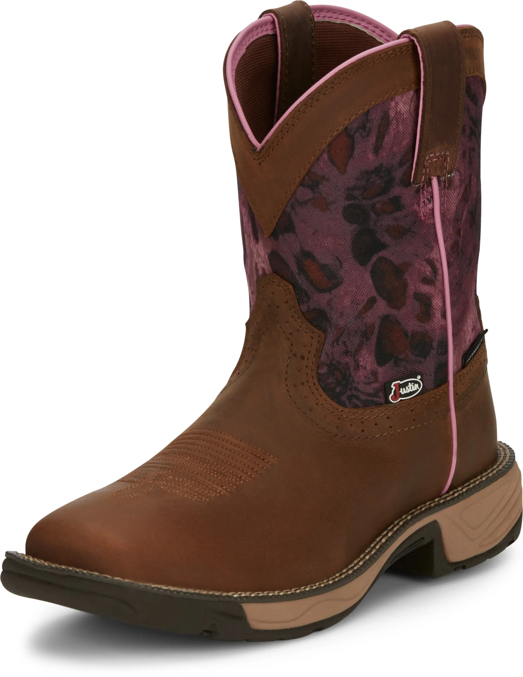 Justin Women's Rush Harvest Brown Waterproof Work Boots SE4358