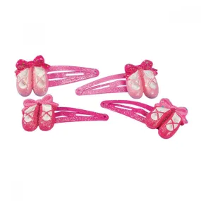 Katz Ballet Shoe Hair Snaps - Pack of 4