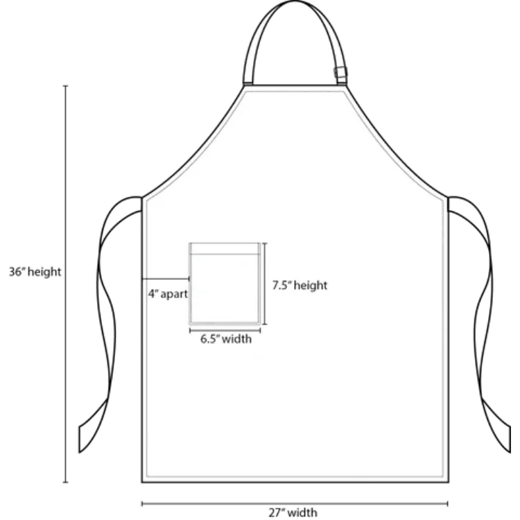 Keith Denim Bib Apron