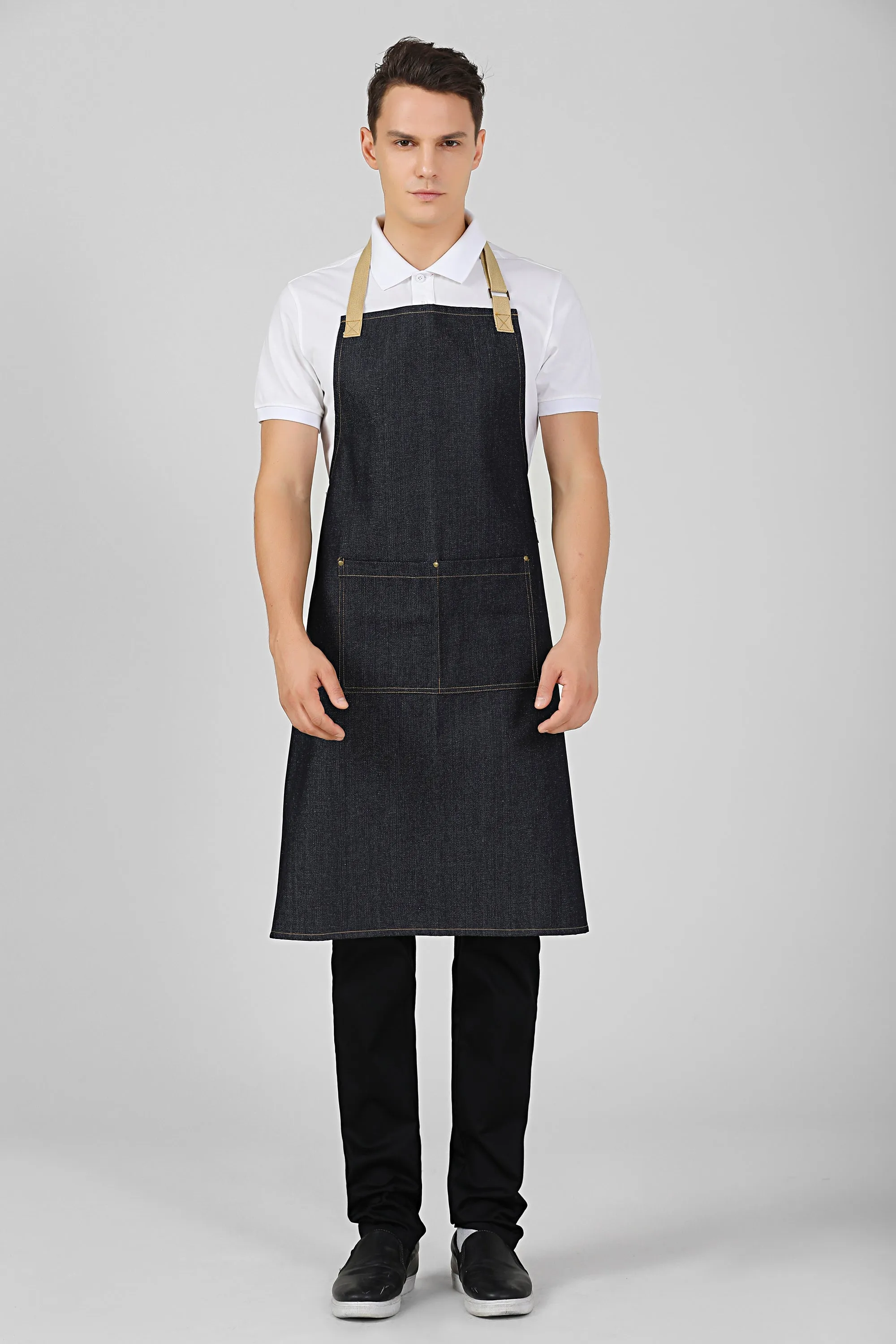 Keith Denim Bib Apron