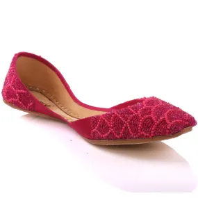 Ladies ‘Ella’ Embellished Leather Indian Pumps