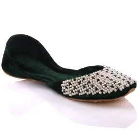 Ladies ‘Natalie’ Embellished Leather Indian Pumps