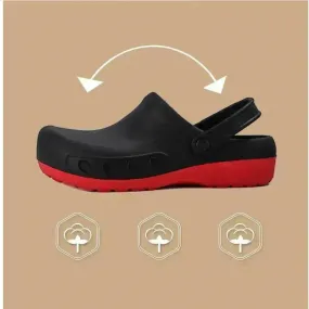 Large Size Hole Shoes Men's Home Leisure Croc Platform Slippers Kitchen Hotel Hospital Waterproof Work Non slip Clog Shoes