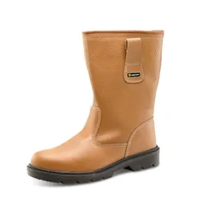 Leather Upper Rigger Safety Boot Unlined Full Safety S1P Src Click by Beeswift Rbus