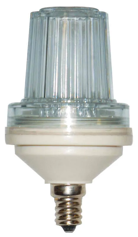 LED Strobe Light E12 or E26, Warm or Cool White