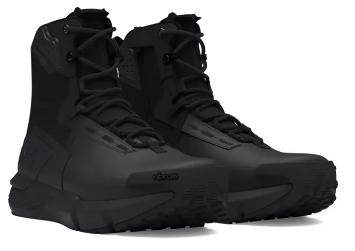 Men's Charged Valsetz Waterproof Zip Tactical Boots | Black