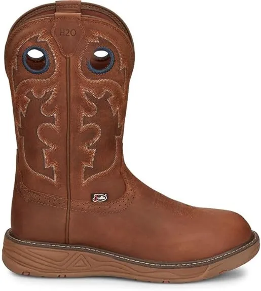 Men's Justin Barley Cowhide Waterproof Work Boot