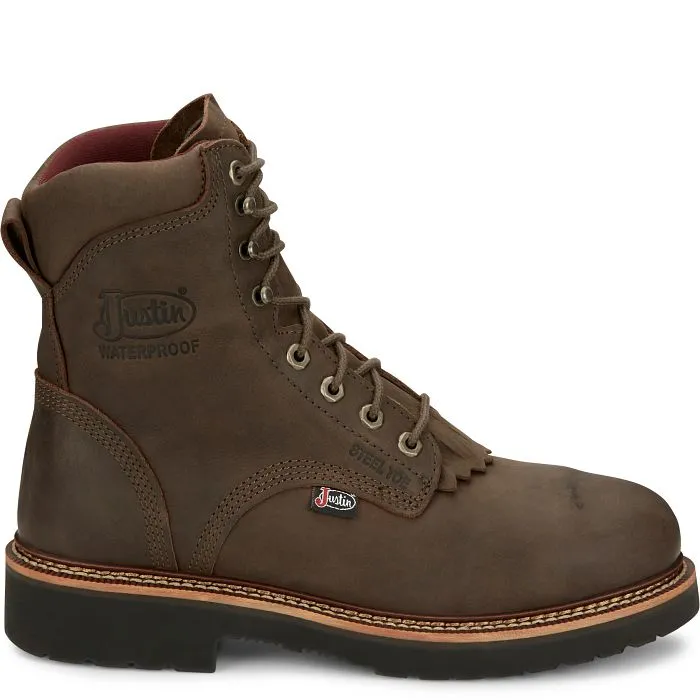 Men's Justin Rivot Hickory Waterproof Steel Toe Boot