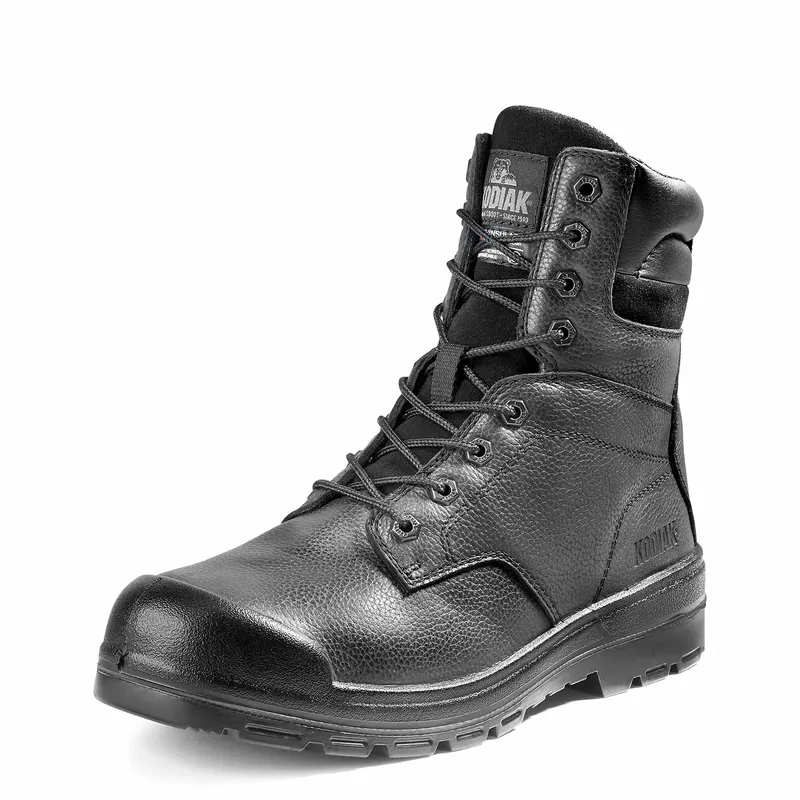 Men's Kodiak Black Greb 8" Work Boot 4TH3BK