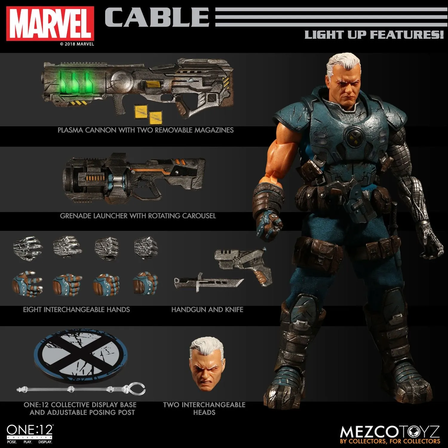 Mezco One:12 Collective Marvel Cable