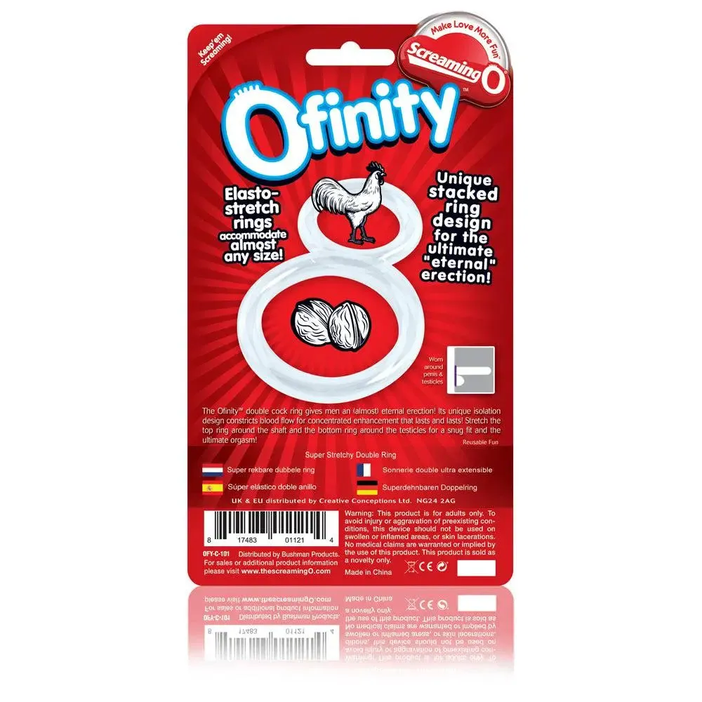 Ofinity Double Ring - Clear