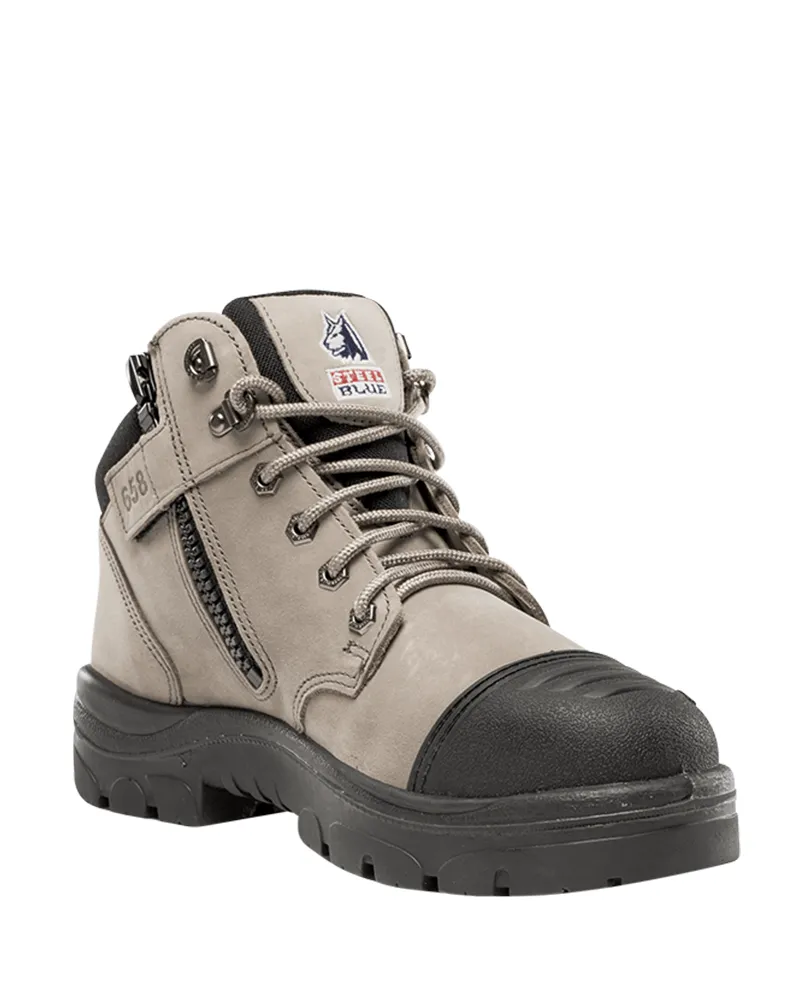 Parkes Zip Scuff Cap Safety Boot - Slate