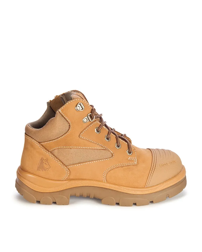 Parkes Zip Scuff Cap Safety Boot - Wheat