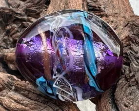 Purple Serendipity Lampwork Focal Bead SRA