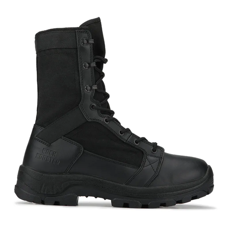 ROCKROOSTER M.G.D.B. 8 inch Tactical and Law Enforcement Boots, Soft Toe, Breathable, AB5013 AR670-1 Standard