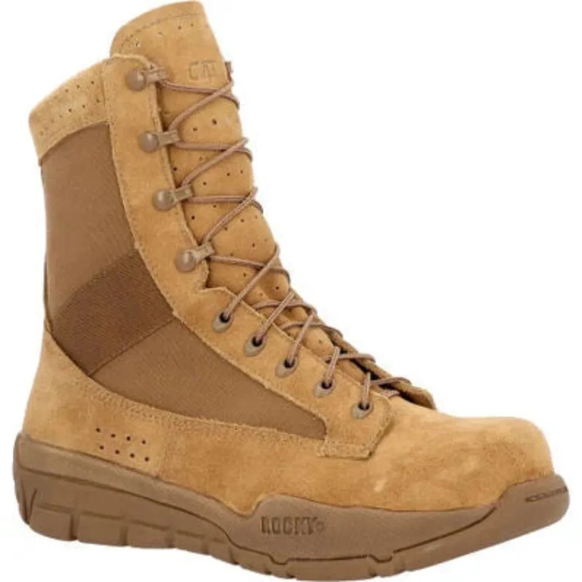 Rocky C4t Men's Composite Toe Tactical Military Boots Rkc140 In Brown