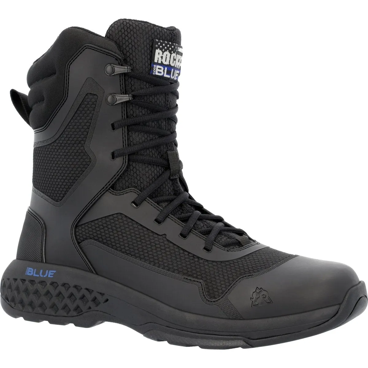 Rocky Code Blue Men's 8” Public Service Boots Rkd0124 In Black