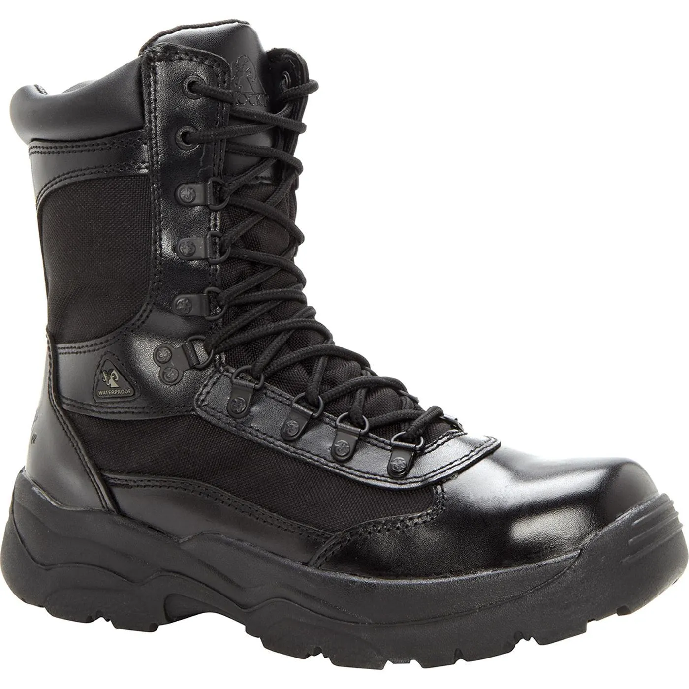 Rocky Duty Mens Fort Hood 8" Side Zip Boot (Black)