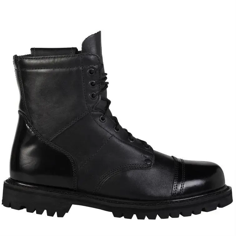 Rocky Side Zipper Black Leather 7" Jump Boot 2091