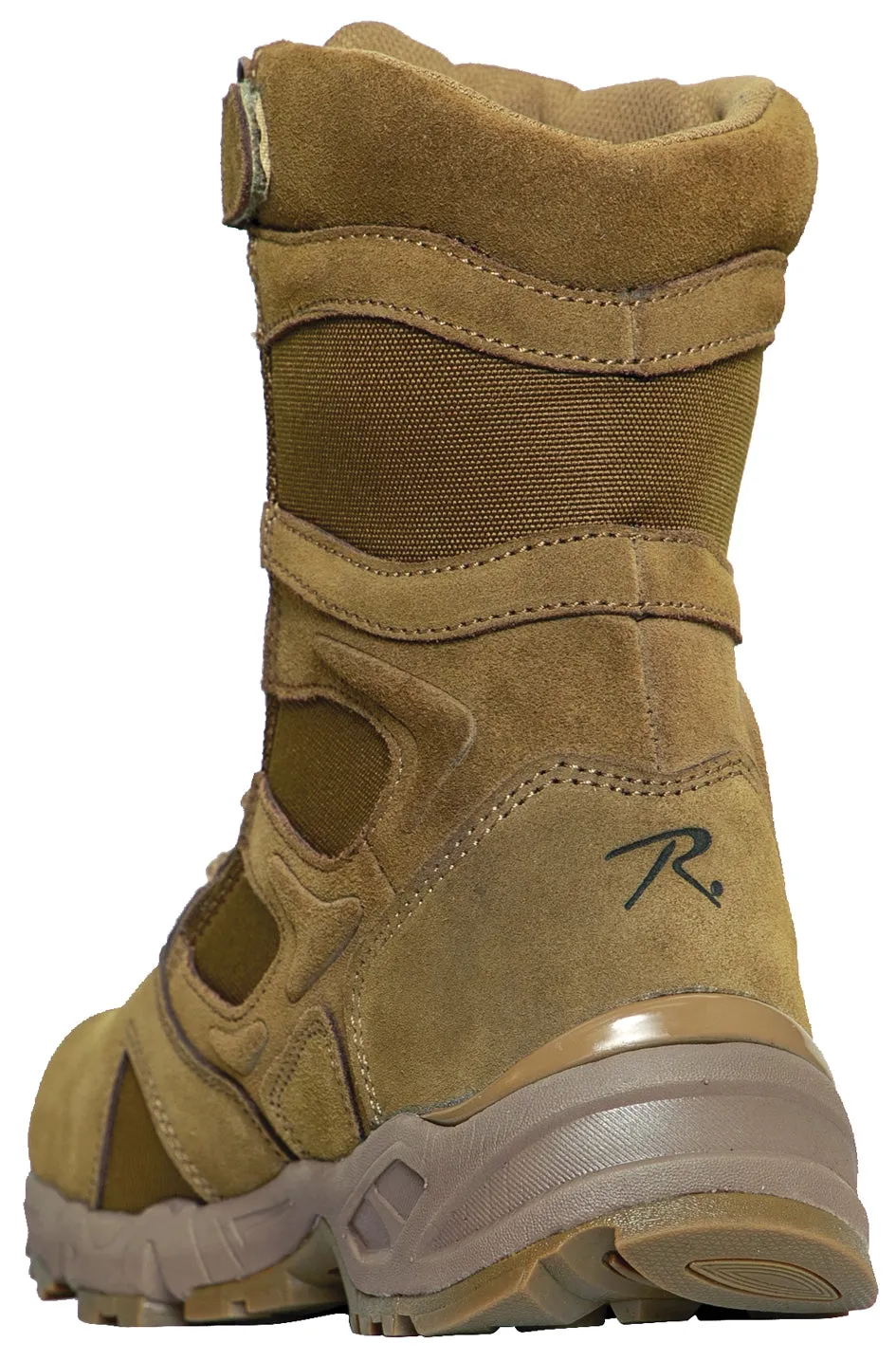 Rothco Men's Forced Entry Deployment Boots With Side Zipper- 8 Inch- Coyote