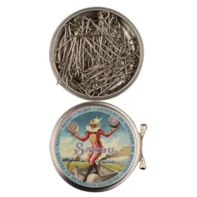 Sajou Sewing pins - Triangular - Tightrope Metal Tin