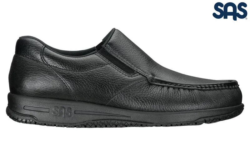 SAS Mens Black Navigator Non Slip Loafer