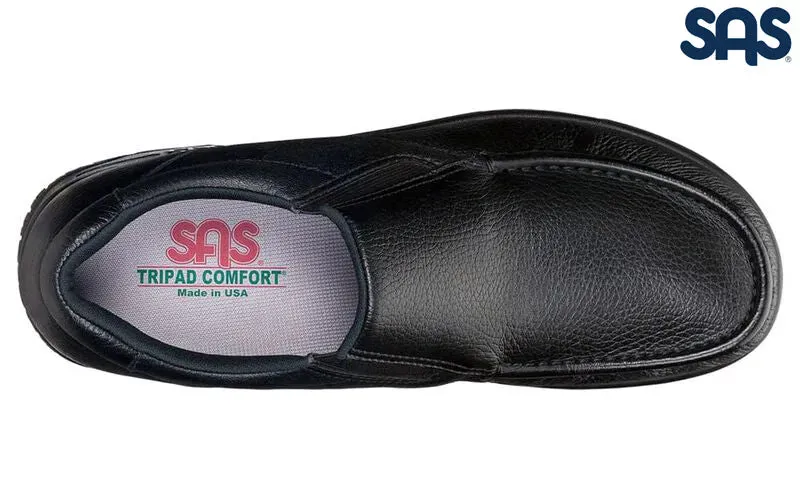 SAS Mens Black Navigator Non Slip Loafer