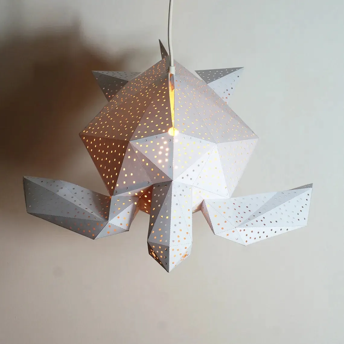 Sea Turtle Origami Ceiling Light