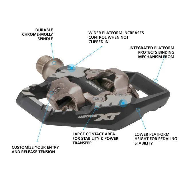 SHIMANO Deore XT PD-M8120 Trail SPD Black Pedals