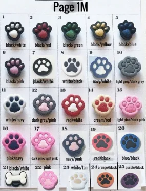 Shoe charms paws, cartoon-movie themes