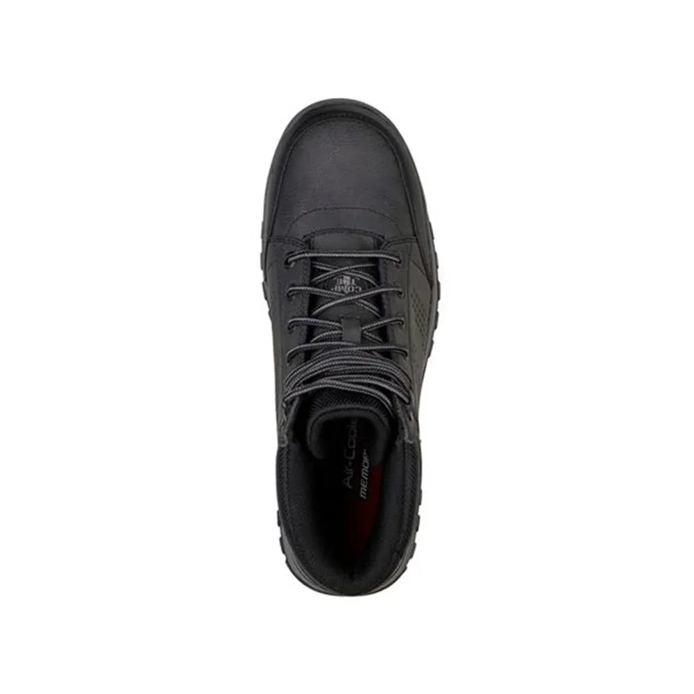 SKECHERS COMP TOE DASSAH MID WATERPROOF BLACK - MENS