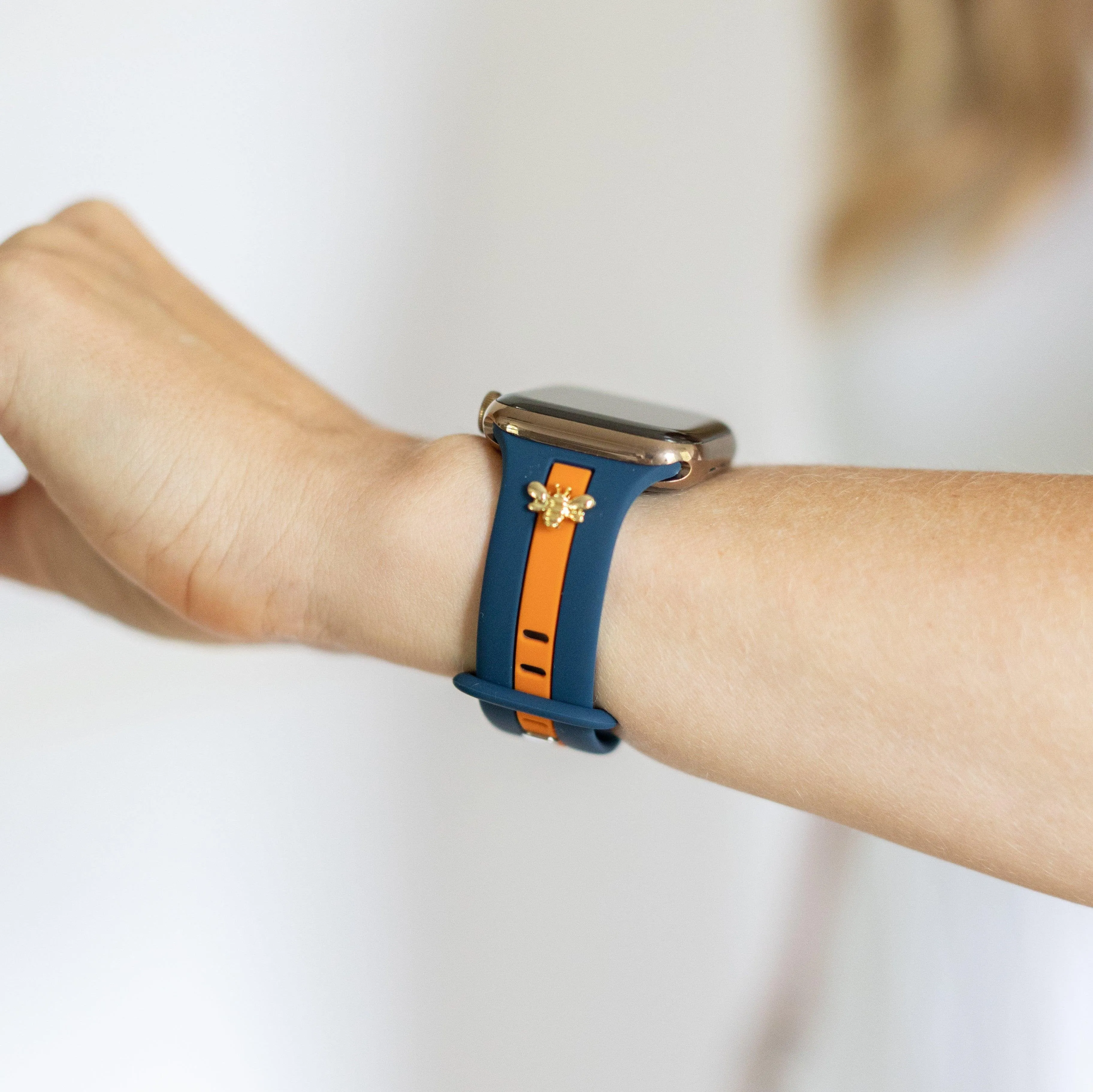 Skye Blue & Orange Smart Watch Band