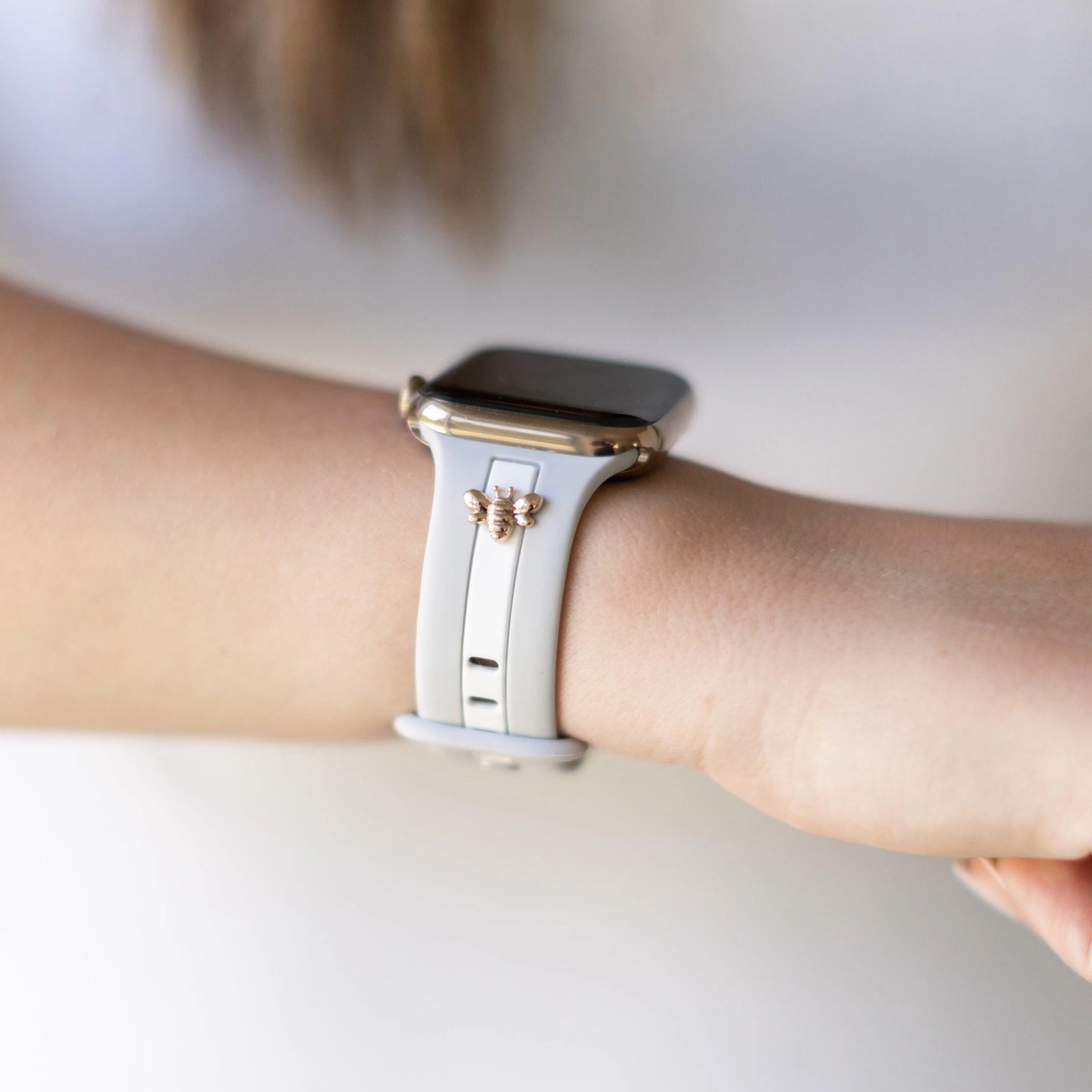 Skye Gray & White Smart Watch Band