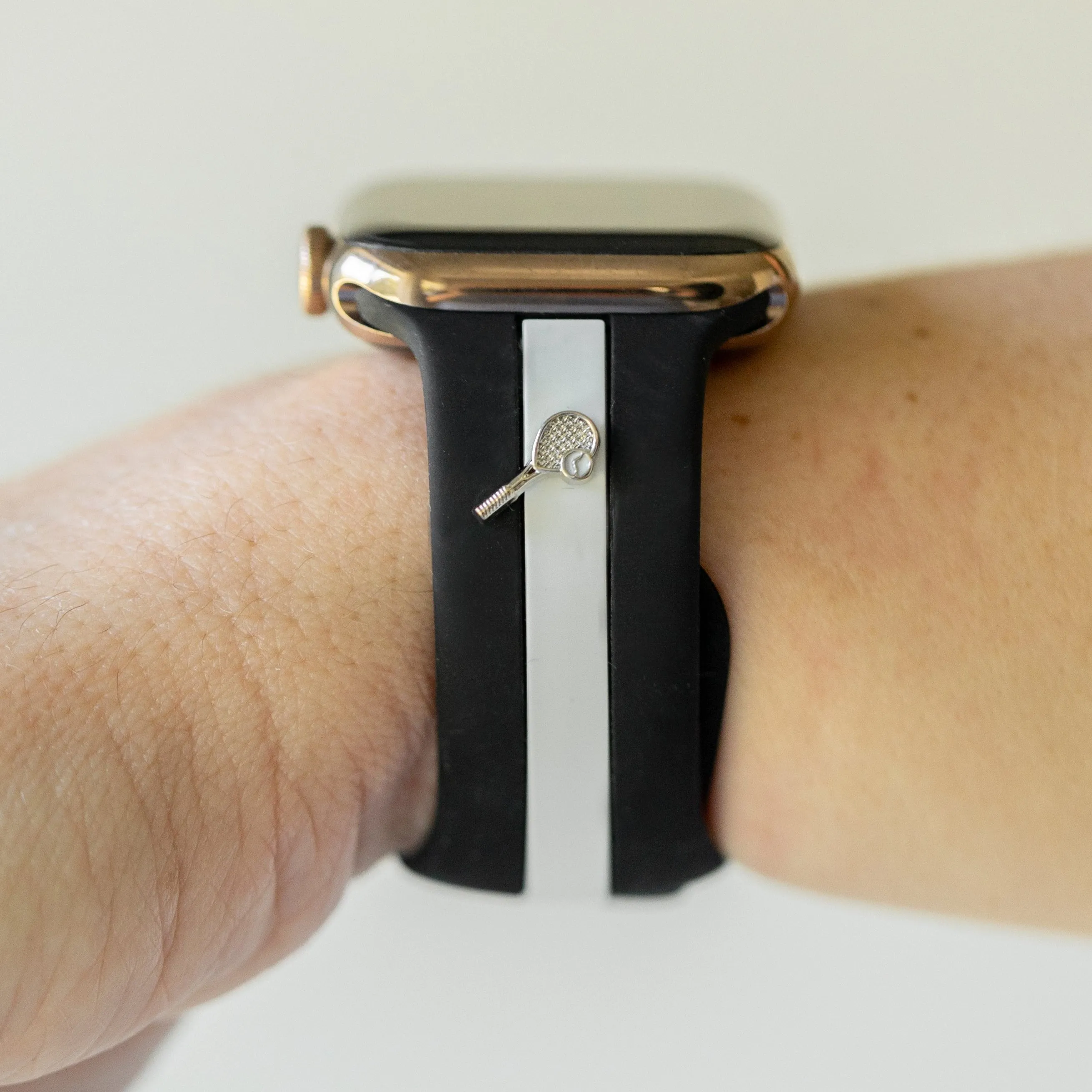 Skye Midnight Black & White Smart Watch Band