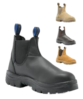 Steel Blue Mens Hobart Elastic Side Steel Cap Boots