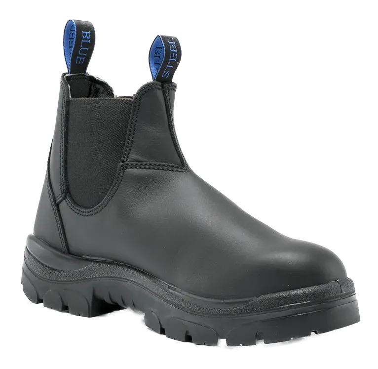 Steel Blue Mens Hobart Elastic Side Steel Cap Boots