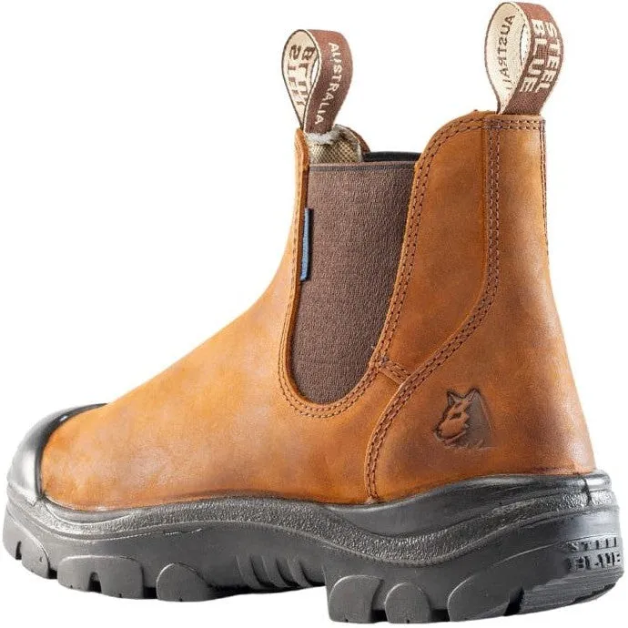 Steel Blue Men's Hobart PR Steel Toe Slip Resist Work Boot -Brown- 862903