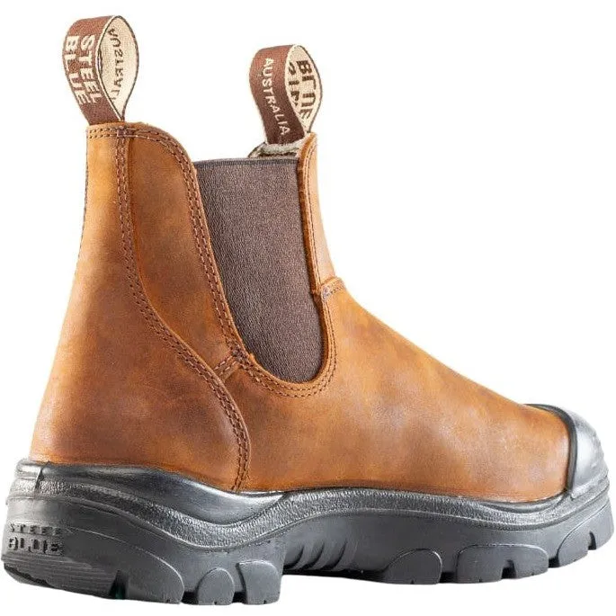 Steel Blue Men's Hobart PR Steel Toe Slip Resist Work Boot -Brown- 862903