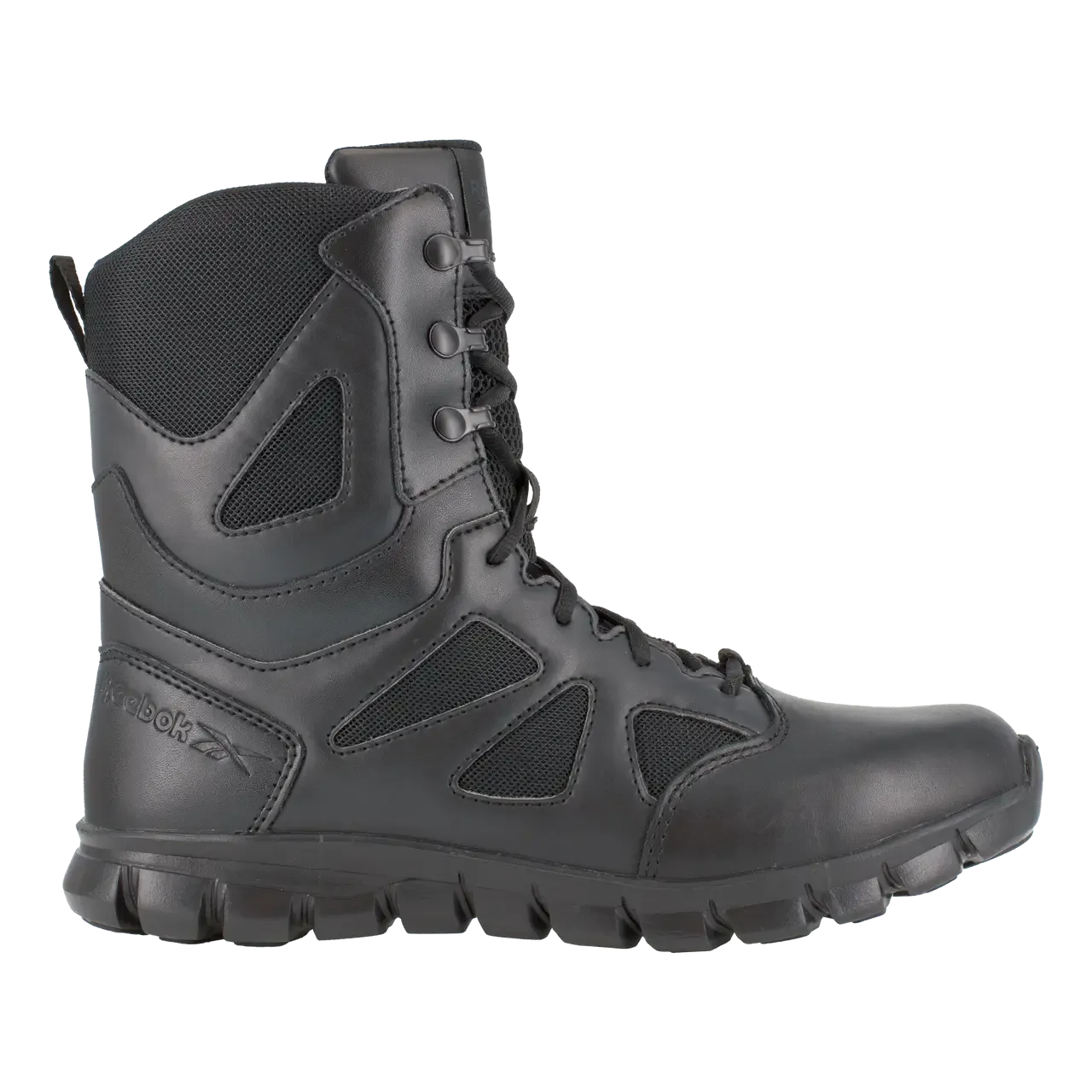 Sublite Cushion 8 Inch Soft-Toe Side Zip Tactical Boot Black